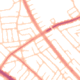 Daytime road noise heatmap for L19 7NJ