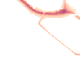 Night-time road noise heatmap for L19 8AB