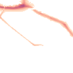 Night-time road noise heatmap for L19 8DB