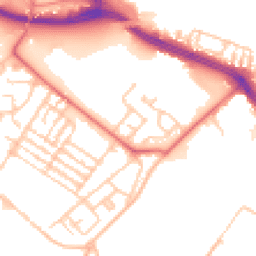 Daytime road noise heatmap for L19 8DE