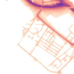 Daytime road noise heatmap for L19 8HN
