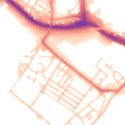 Daytime road noise heatmap for L19 8HZ
