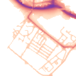 Daytime road noise heatmap for L19 8NH
