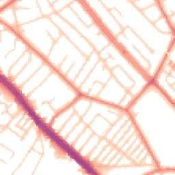 Daytime road noise heatmap for L19 9AP