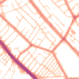 Daytime road noise heatmap for L19 9AT