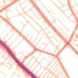 Daytime road noise heatmap for L19 9AU
