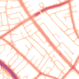 Daytime road noise heatmap for L19 9DB