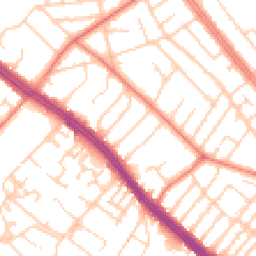 Daytime road noise heatmap for L19 9DP