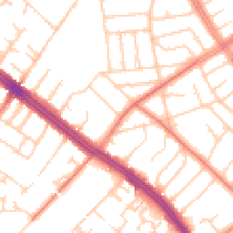 Daytime road noise heatmap for L19 9EA