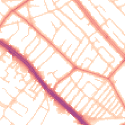 Daytime road noise heatmap for L19 9HA