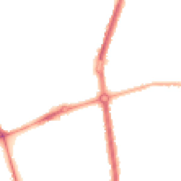 Night-time road noise heatmap for L20 0AD