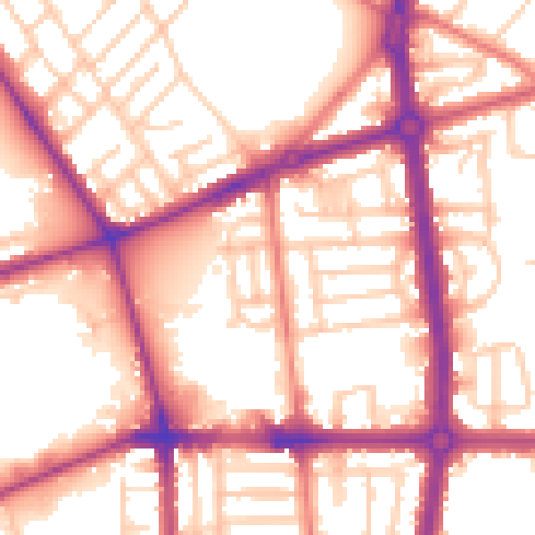 Daytime road noise heatmap for L20 0AH