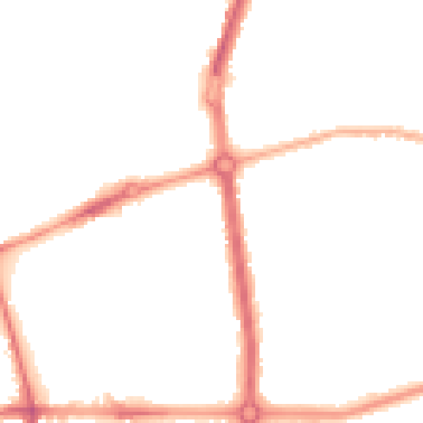 Night-time road noise heatmap for L20 0AS