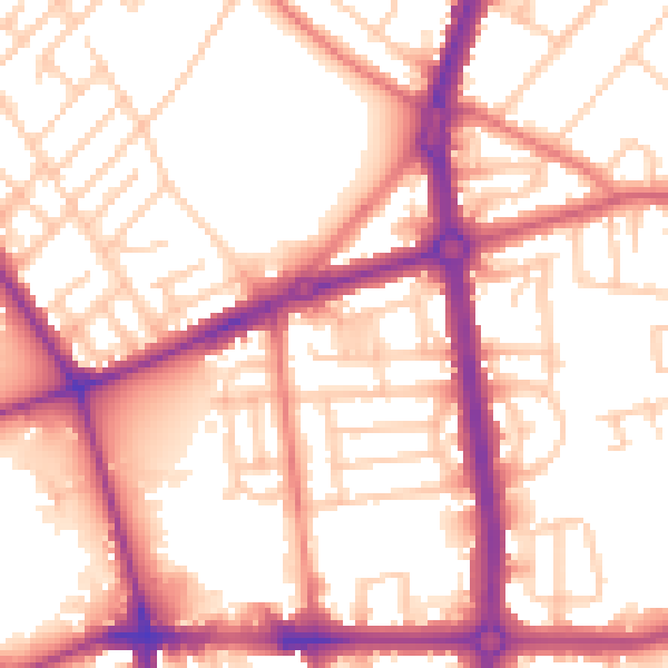 Daytime road noise heatmap for L20 0AU