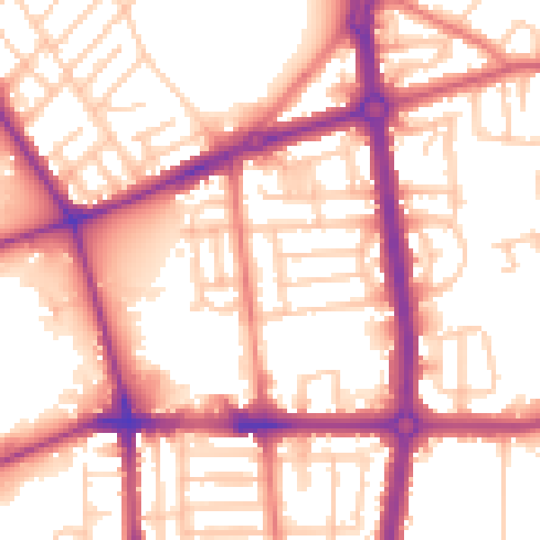 Daytime road noise heatmap for L20 0BH