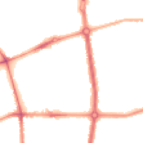 Night-time road noise heatmap for L20 0BQ