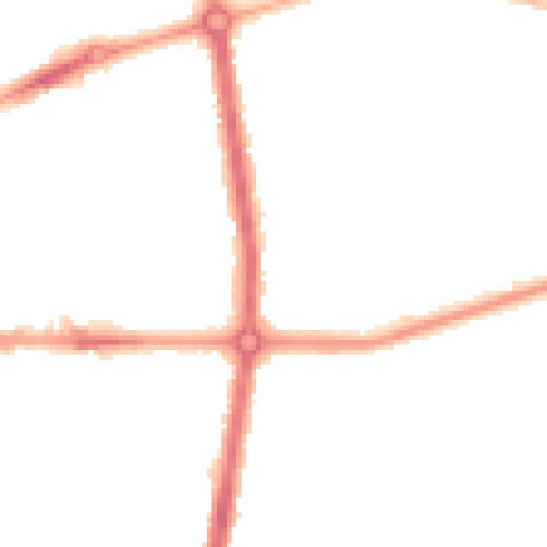 Night-time road noise heatmap for L20 0BT