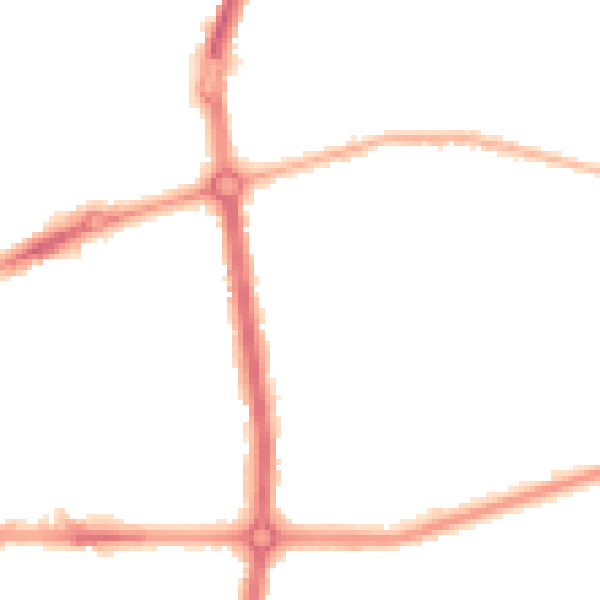 Night-time road noise heatmap for L20 0DL
