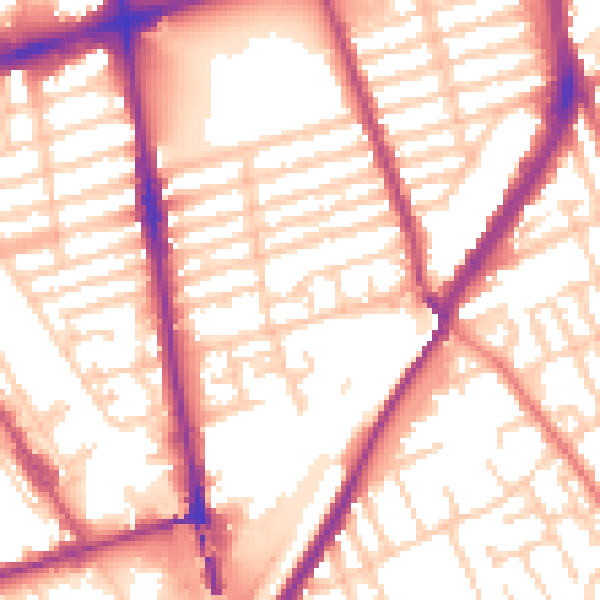 Daytime road noise heatmap for L20 2BZ