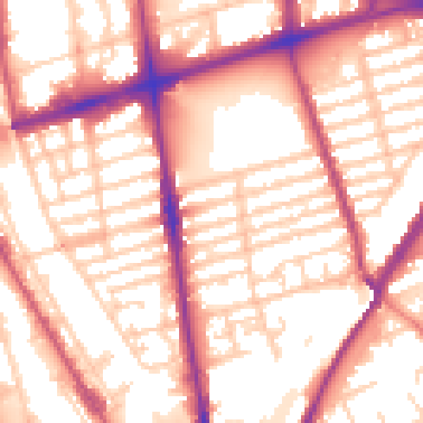 Daytime road noise heatmap for L20 2DS