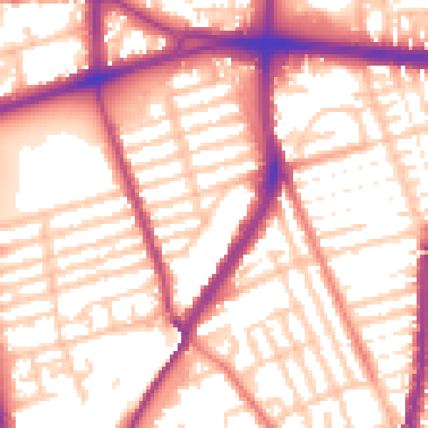 Daytime road noise heatmap for L20 2EU