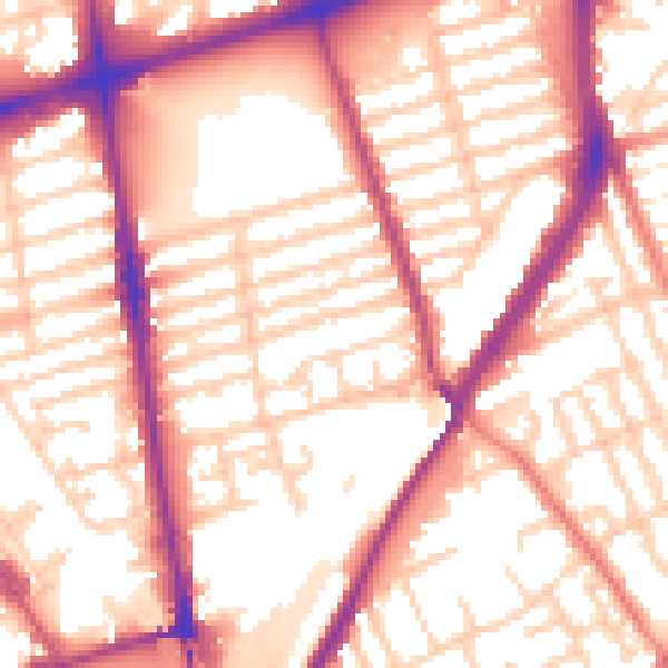 Daytime road noise heatmap for L20 2HU