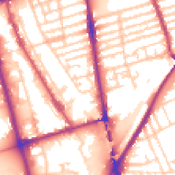 Daytime road noise heatmap for L20 2HX