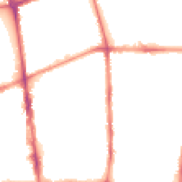 Night-time road noise heatmap for L20 3JH