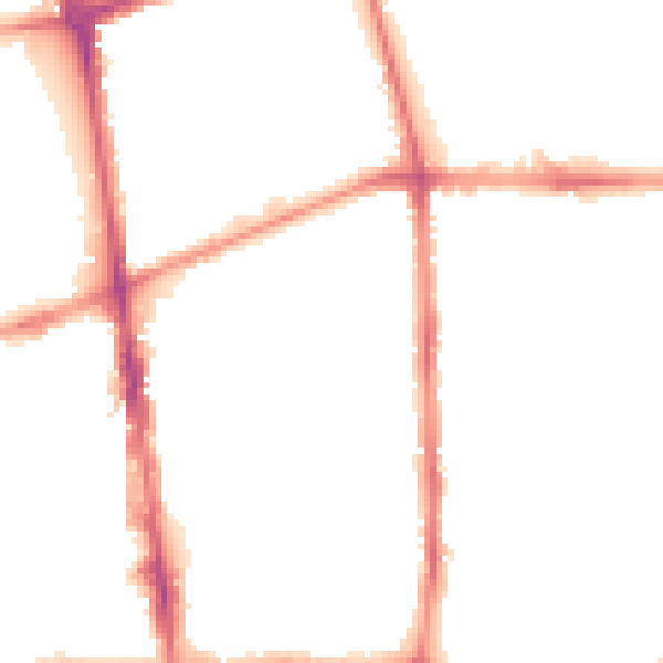 Night-time road noise heatmap for L20 3JN