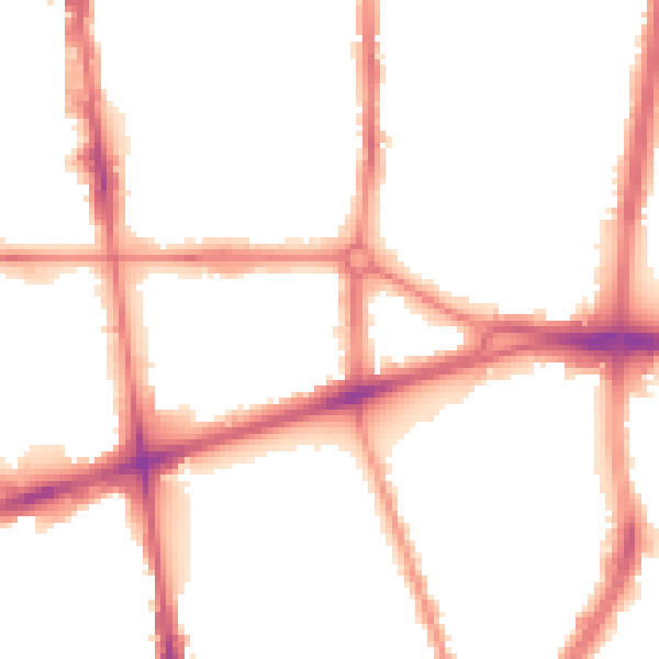 Night-time road noise heatmap for L20 3RL