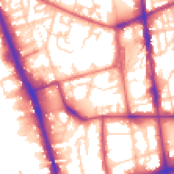 Daytime road noise heatmap for L20 4AY