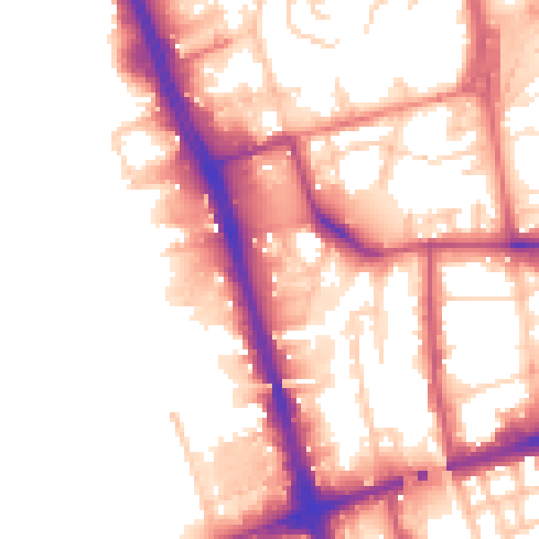 Daytime road noise heatmap for L20 4DG