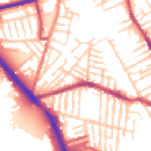 Daytime road noise heatmap for L20 4QF