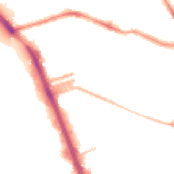 Night-time road noise heatmap for L20 4UP