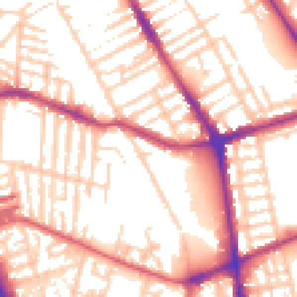 Daytime road noise heatmap for L20 5DJ