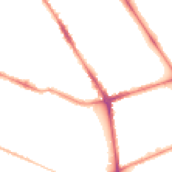 Night-time road noise heatmap for L20 5DS