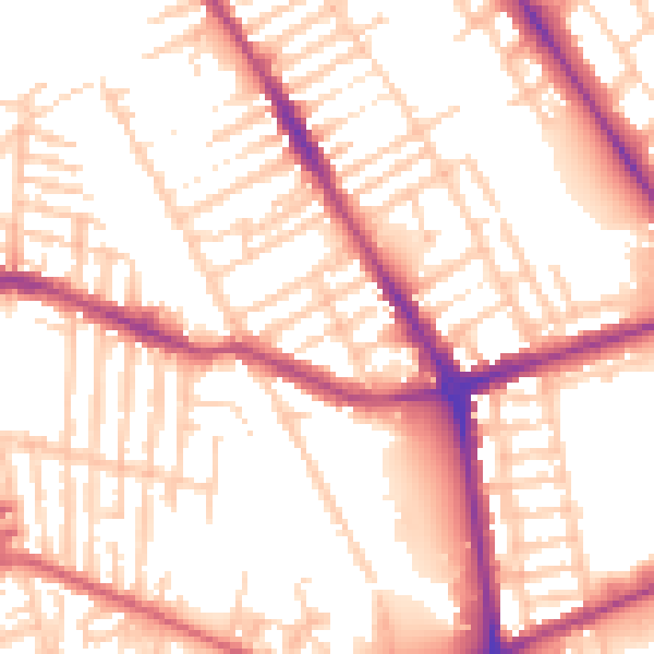 Daytime road noise heatmap for L20 5DT