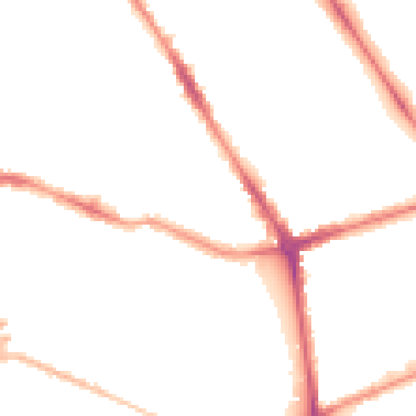 Night-time road noise heatmap for L20 5DT