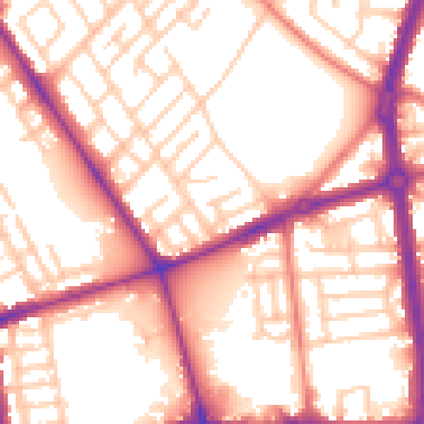 Daytime road noise heatmap for L20 6AL