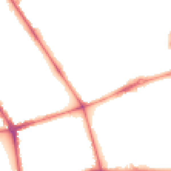 Night-time road noise heatmap for L20 6DA