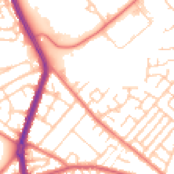 Daytime road noise heatmap for L20 6GN