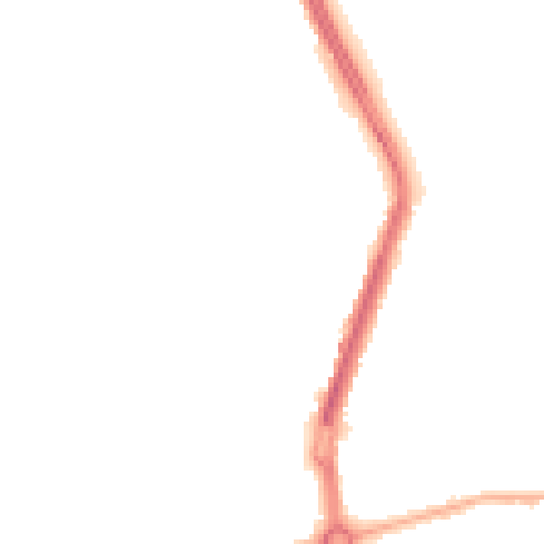Night-time road noise heatmap for L20 6JD