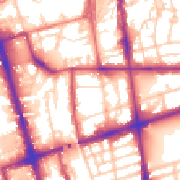 Daytime road noise heatmap for L20 7AL