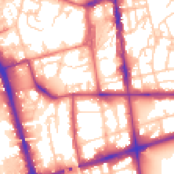 Daytime road noise heatmap for L20 7HQ