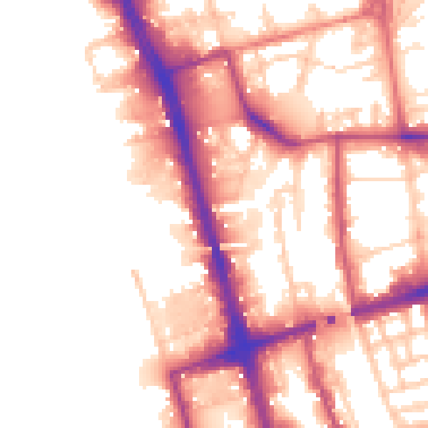 Daytime road noise heatmap for L20 8LA