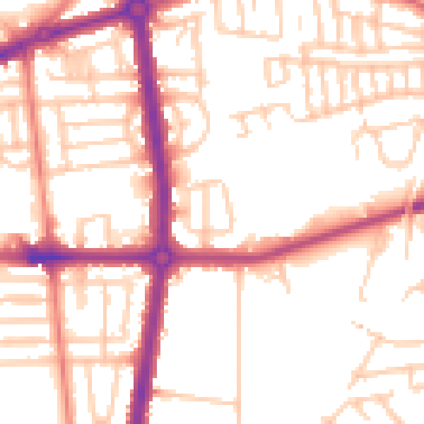 Daytime road noise heatmap for L20 9ER