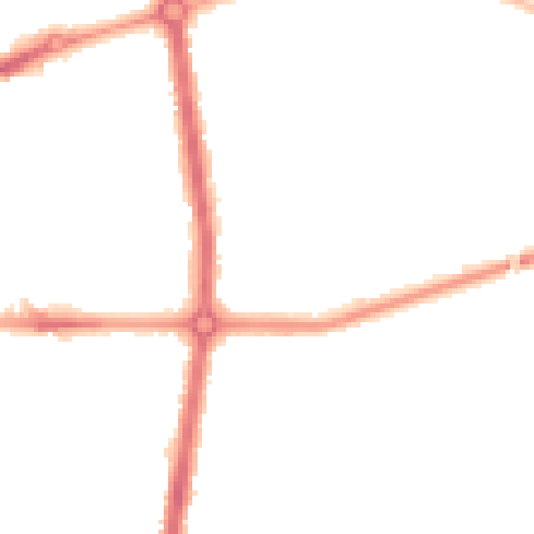 Night-time road noise heatmap for L20 9ER