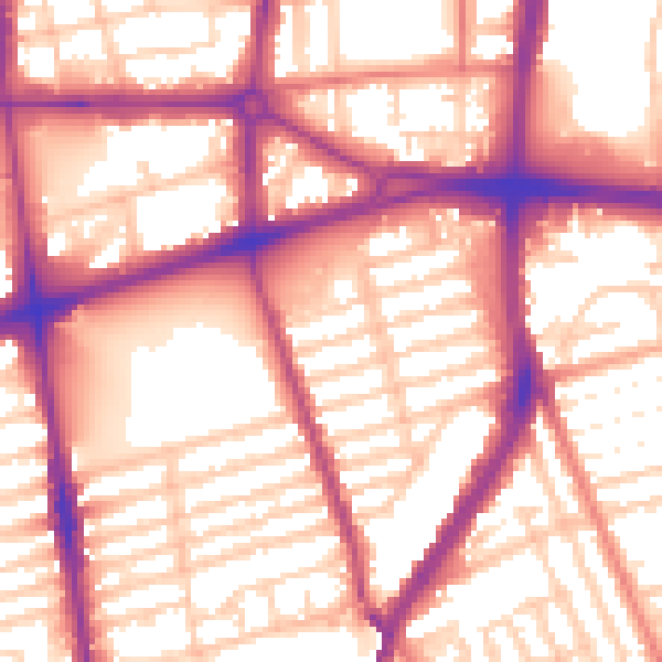 Daytime road noise heatmap for L20 9LN