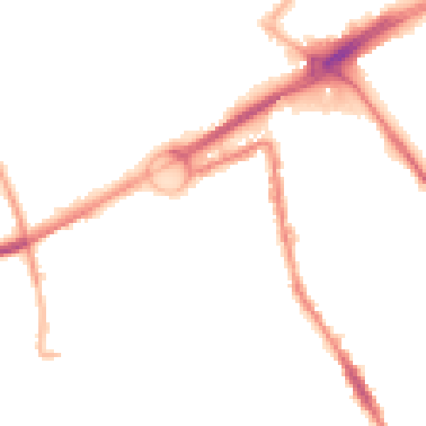 Night-time road noise heatmap for L21 6NQ
