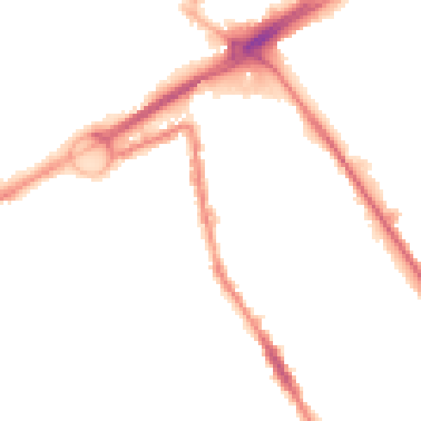 Night-time road noise heatmap for L21 8NP
